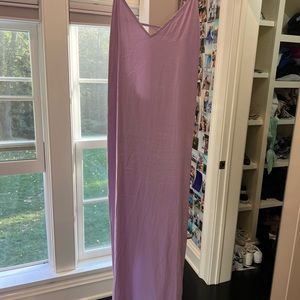 Zara purple silk maxi